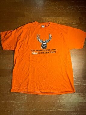 Y2K What Happens at Deer Camp Stays at Deer Camp Graphic Tee